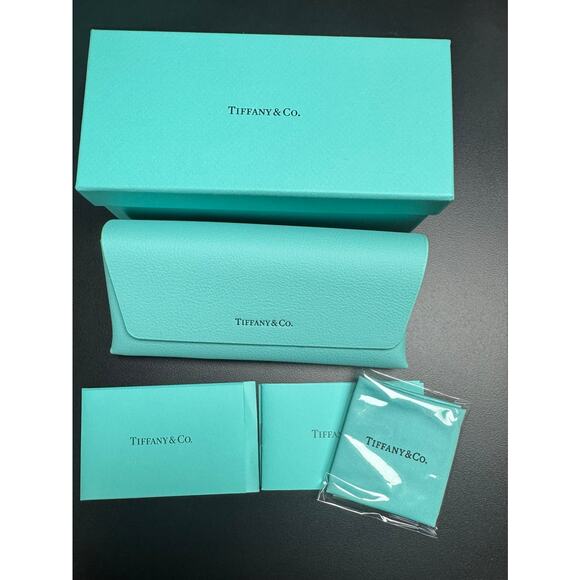 New Authentic Tiffany & Co. Eyewear Case Set w/ Gift Box & Cleaning Cloth main image 4